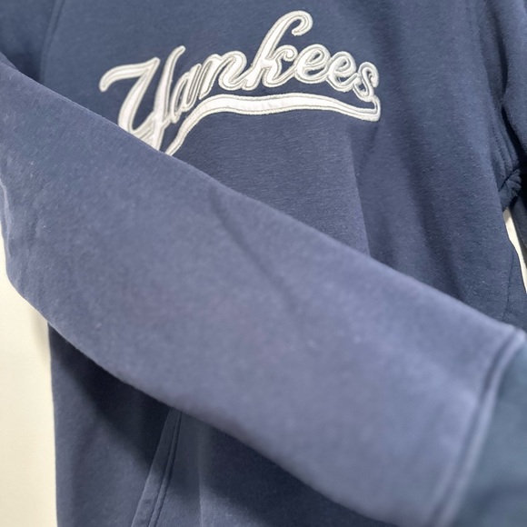 Vintage Y2K Sz:L New York Yankees MLB Nike Team Center Swoosh Logo Hoodie - Picture 6 of 11